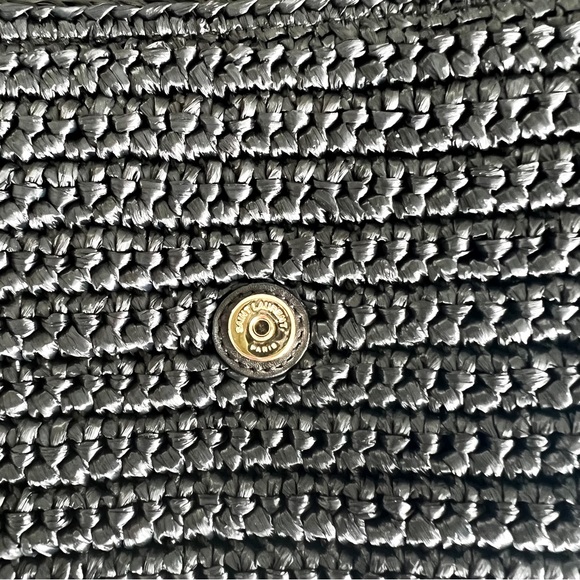 Authentic YSL Saint Laurent Kate 99 Woven Raffia Shoulder Bag w/ Tassel - Picture 8 of 13